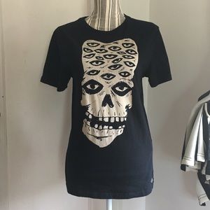 Misfits Skull Eyes Band Tee